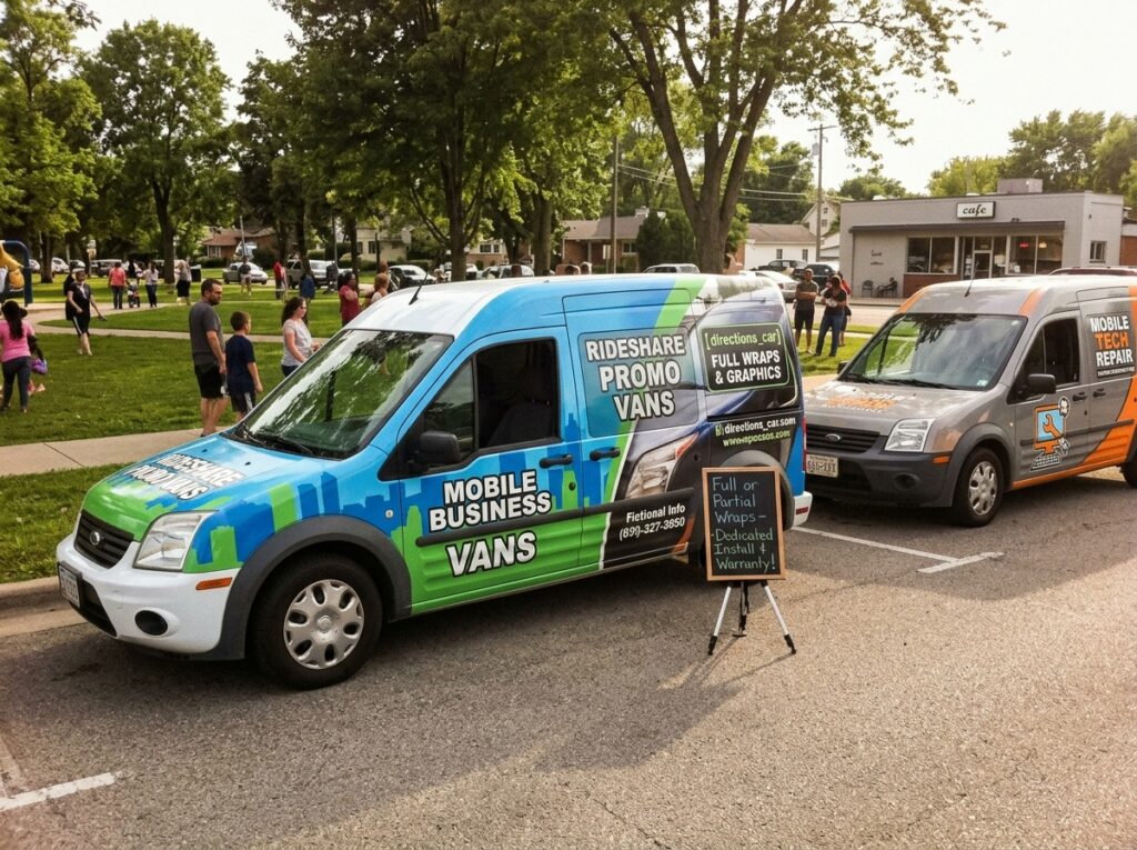 Commercial van wrap installed by WIYOLY in San Carlos