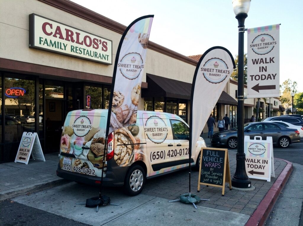 Commercial vehicle wrap installed by WIYOLY in San Carlos