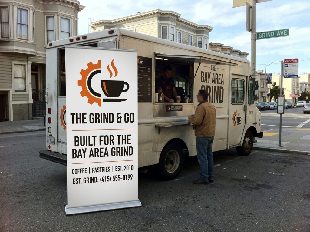 roll up banner being used in real world