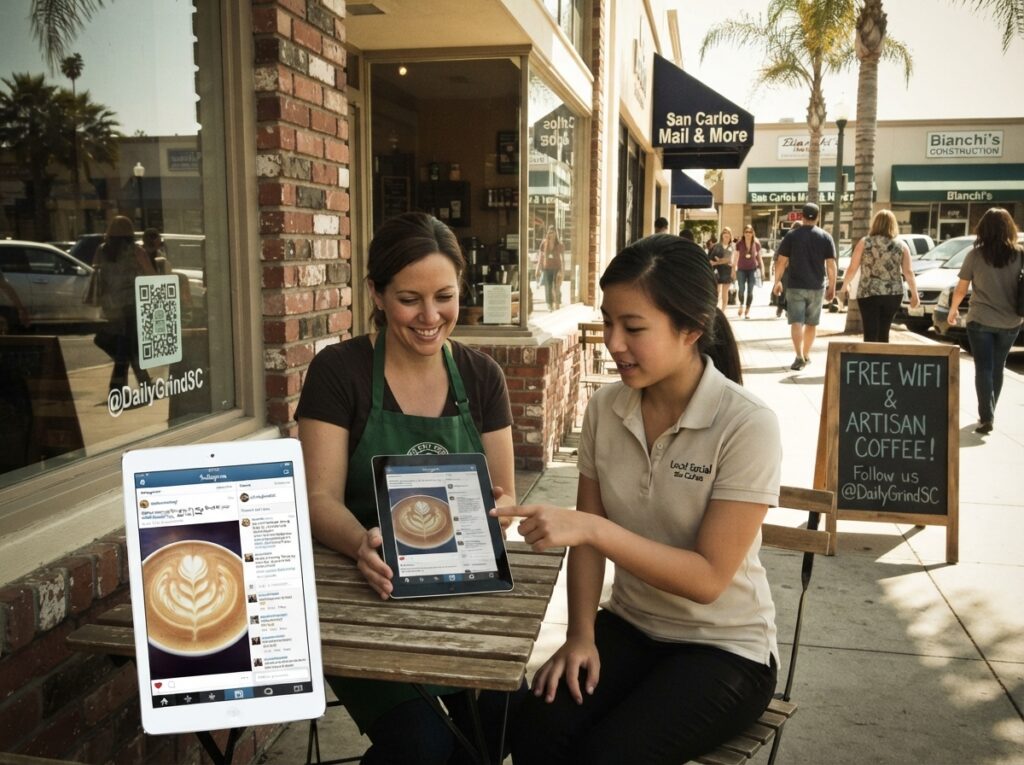 Social media content and posting schedule managed by WIYOLY in San Carlos