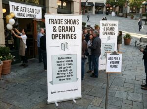 roll up banner used in real world casee